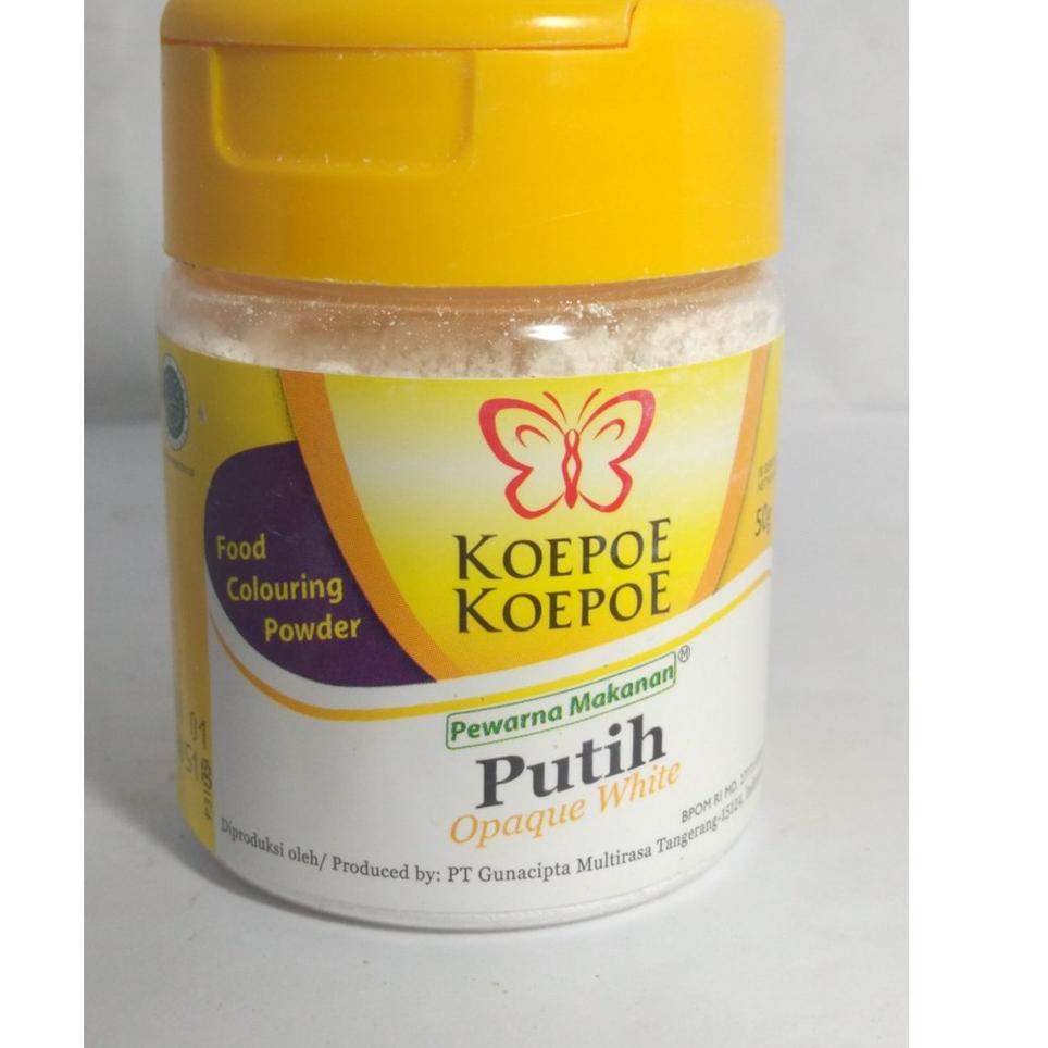 

⇼ koepoe bubuk putih pewarna makanan foodgrade ⇊