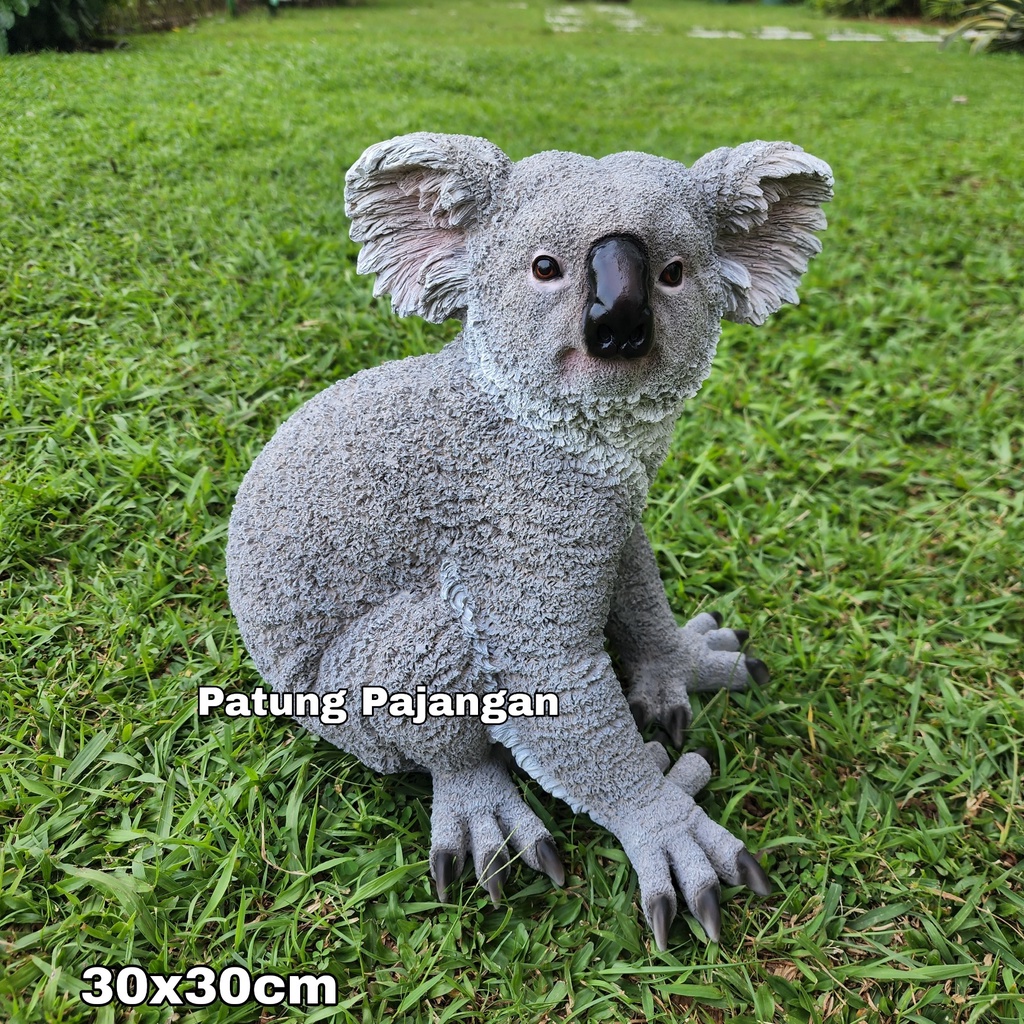 Patung koala pajangan dekorasi hiasan pohon kebun taman rumah