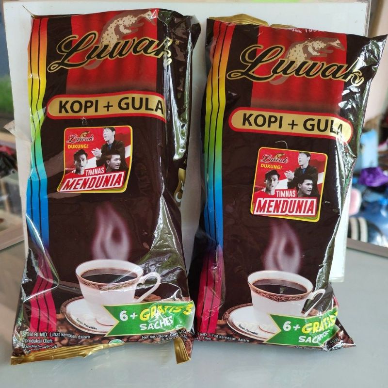 

KOPI+GULA LUWAK SASHET 6 GRATIS 2