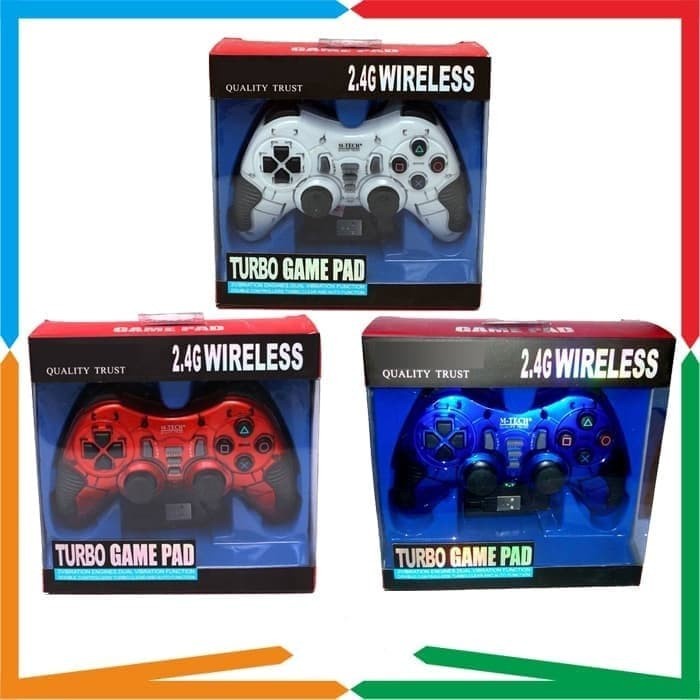 Gamepad Stick Wireless Single 3 IN 1 TURBO PC PS2 PS3