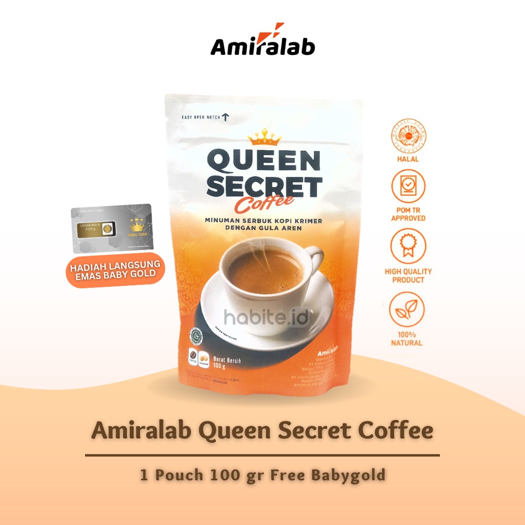 

Queen Secret Coffee Kopi untuk Kesehatan Kewanitaan by Amiralab Store Ori 100 gr