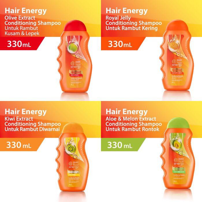 MFI - Makarizo Hair Energy Conditioning Shampoo 330 ml Olive Kiwi Royal Jelly Aloe Melon