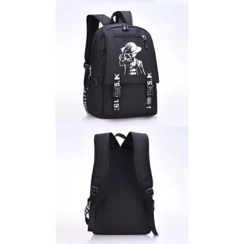 TAS RANSEL ANAK SEKOLAH KAPASITAS BESAR UNTUK SD SMP SMA KULIAH KARAKTER ONE PIECE