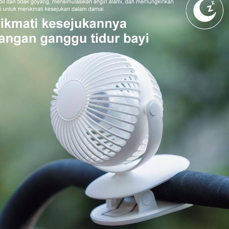 Get Now GOOJODOQ 1200mAh  Kipas Angin Lipat Meja dan Serbaguna Portable Fan USB Rechargeable  Super Tenang Kipas Angin Meja Spherical 720° Rotatable