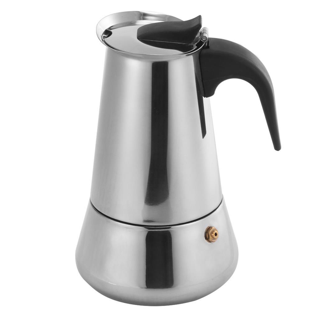 Coffee Maker Filter Pot Percolator Alat Stainless Steel Pengerjaan Halus Hemat Ruang Mesin Penyaringan Permukaan Halus Tanpa Burrs