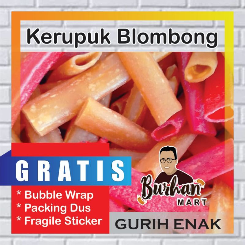 Kerupuk Mentah Blombong 250gr | Burhan Kerupuk dan Sanck Grosir Jember