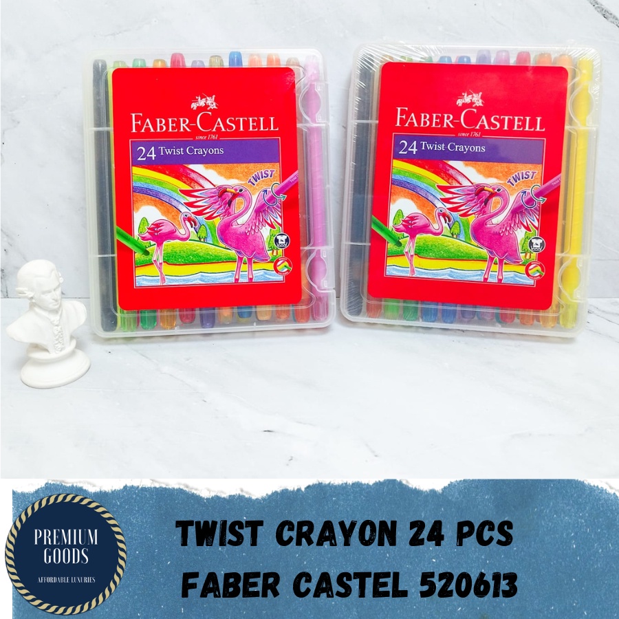 

BISA COD ALAT TULIS SEKOLAH CRAYON PUTAR FLAMINGO FABER CASTELL 520613 ISI 24 PCS TERMURAH