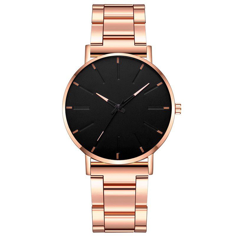 (Cod)Jam Tangan Pria Fashion Quartz Polos Jarum Strap Magnet(Dikirim Jakarta)