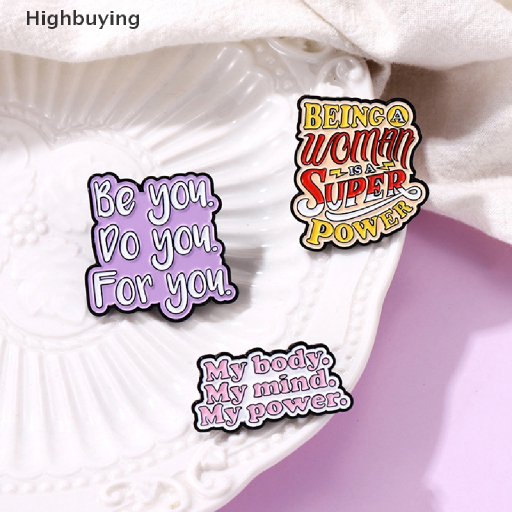 Hbid Kartun Kepribadian Lucu Enamel Huruf Inggris Bros Pin Jas Kerah Pin Lencana Perhiasan Hadiah Glory