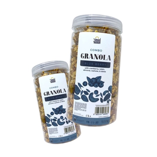 

Cemilan Sehat Granola Isi 500 gram Kacang Original Sereal