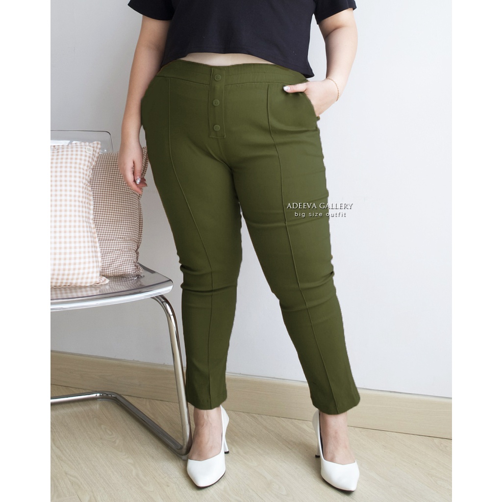 ADEEVA Oishi Pants Jumbo Celana Panjang Wanita Jumbo