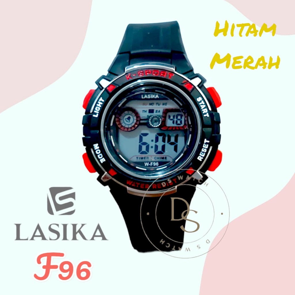 Jam Tangan Anak Lasika digital cowok cewek water resistant F90 F96 F99