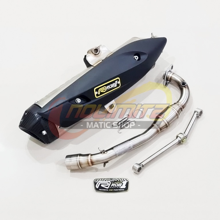 Knalpot ROB1 Power Boom Cup V Standar Racing Honda ADV 160