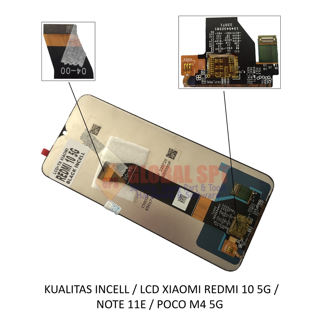 ORI INCELL / LCD TOUCHSCREEN XIAOMI REDMI 10 5G / NOTE 11E / POCO M4 5G