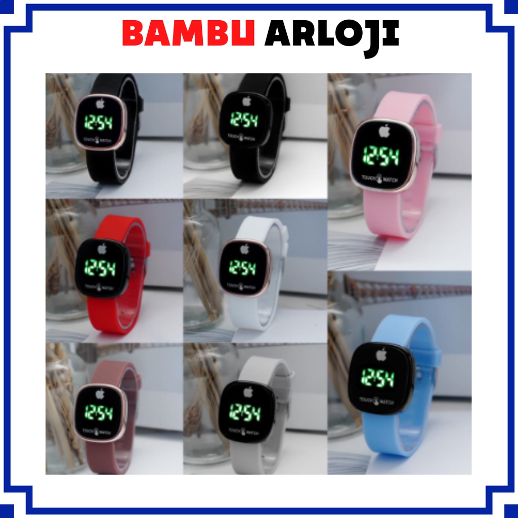 BAJ Jam Tangan LED Digital Pria Wanita Rubber Electronic Fashion Couple Anak Remaja Import Premium RM068