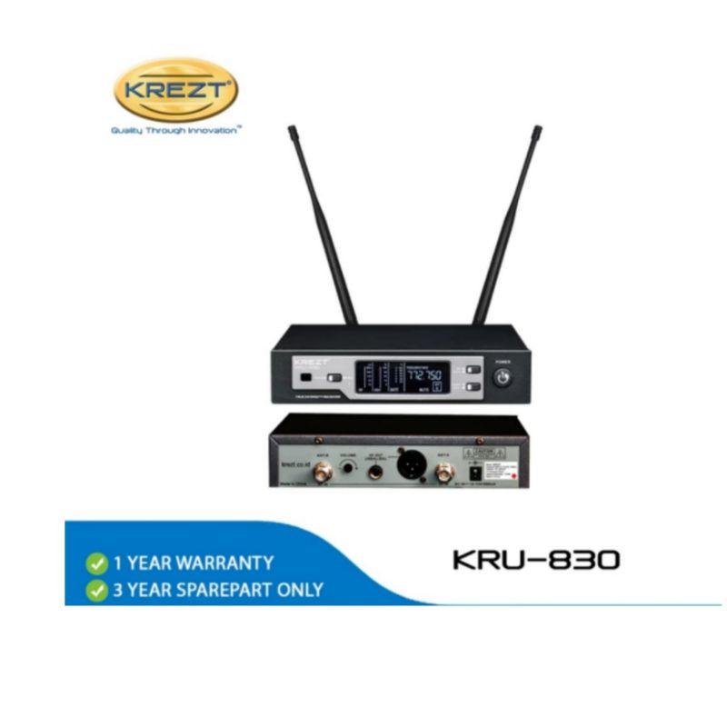 MIC WIRELESS KREZT KRU-830 MIC ORIGINAL MIC SINGLE VOKAL KREZT