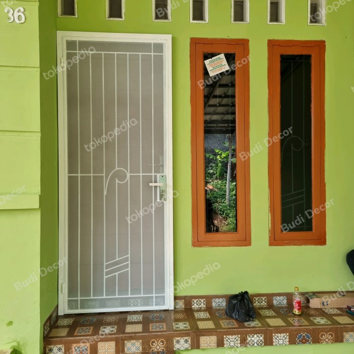 Penahan Teralis Pintu Besi Kotak