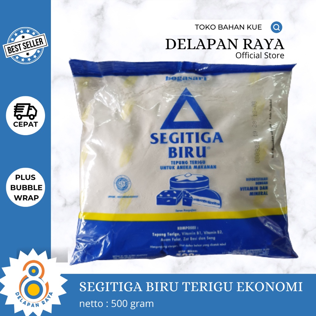 

SEGITIGA BIRU EKONOMIS TEPUNG TERIGU 500GR - 8Raya