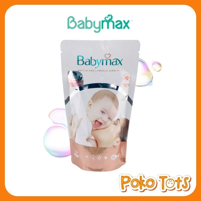 NEW!!! Babymax Ecocert Bottle And Utensils Cleanser 480ml Cosmos Organic Pencuci Botol