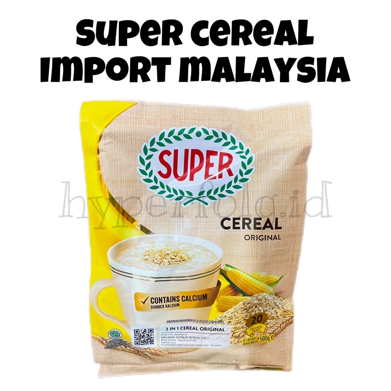 

SUPER Instant Cereal Malaysia - Sejenis Quaker Oatmeal Oats Siap Minum Sereal Sarapan Energen