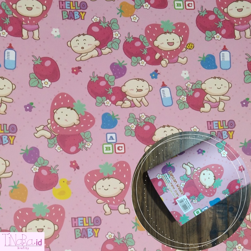 

Kertas Kado Sansan Wawa Motif Kids Hello Baby Pink / Bungkus / Kado / Wrapping Paper