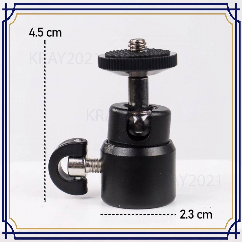 Mini Ball Head Tripod Kamera DSLR 1/4 Adaptor -AP706