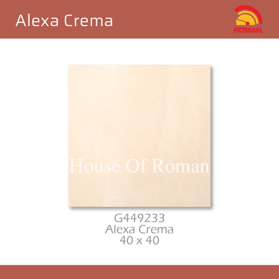 ROMAN KERAMIK ALEXA CREMA 40X40 G449233 (ROMAN HOUSE OF ROMAN)