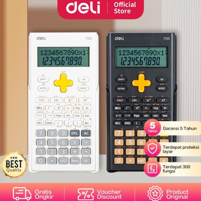 

Deli Scientific Calculator / Kalkulator Ilmiah 300 fungsi E1720