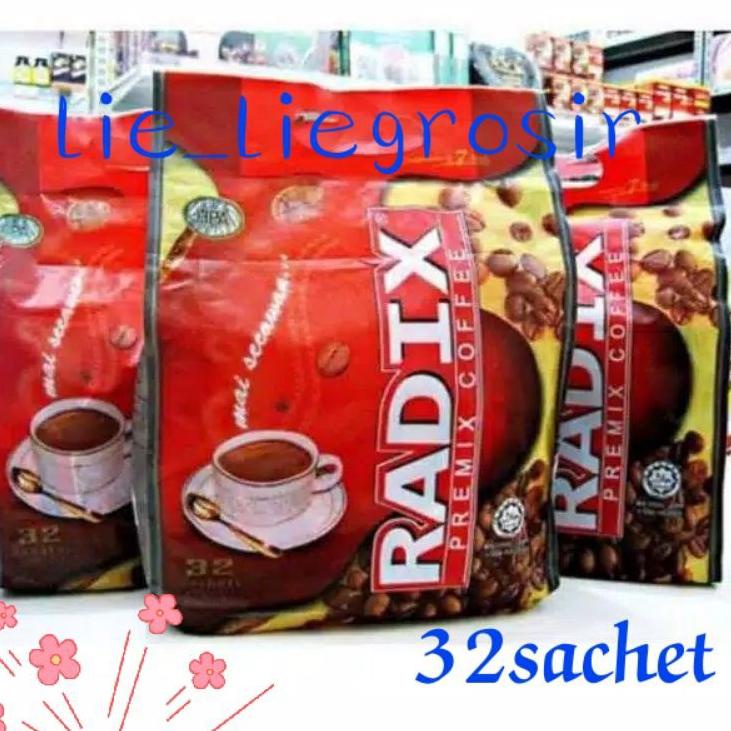 

8.8 Kopi Radix Pracampuran jumbo isi 32 sachet