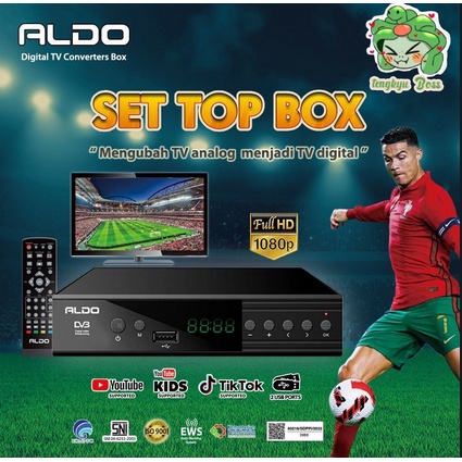 ITSTORE SET TOP BOX ALDO MENGUBAH ANALOG KE DIGITAL STB TELEVISI ALDO RECEIVER TV DIGITAL L