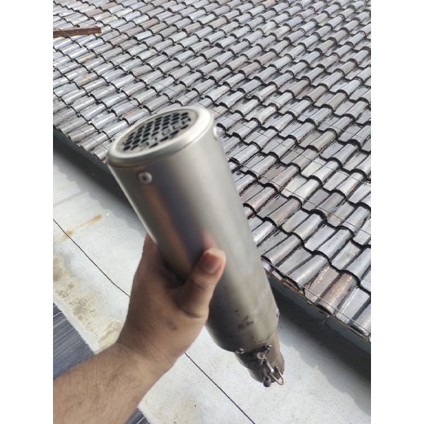 knalpot racing yamaha r25/mt25 3tech spartan gp second