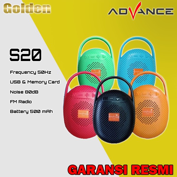 Advance S-20 / S20 Speaker Portable Bluetooth Murah