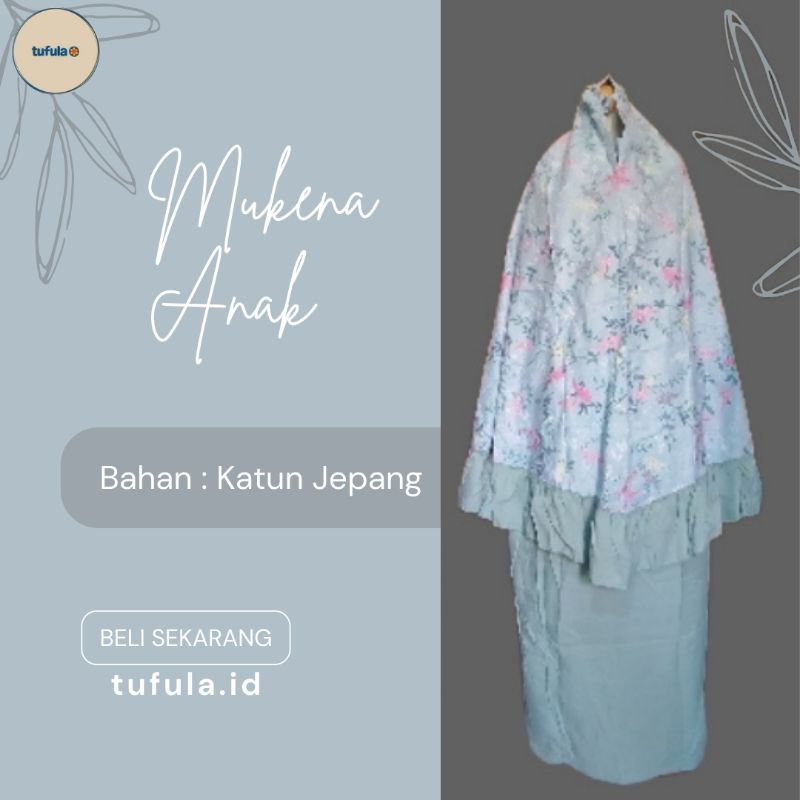 Mukena Anak Katun Jepang Mukena Anak Katun Jepang mukena cantik mukena renda mukena motif bunga
