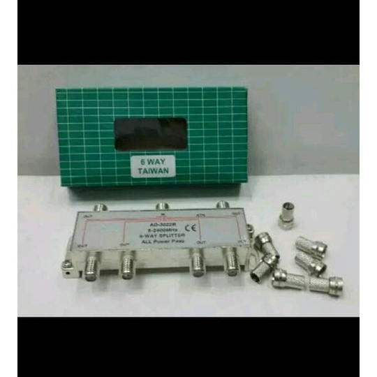 Ant Spliter Penguat Tv Pembagi Antena Tv 6 Way