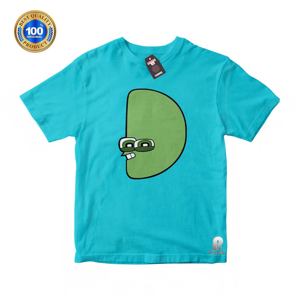 BAJU ANAK KAOS ATASAN ANAK KARAKTER D ALPHABET LORE UNISEX Bahan COTTUN (FREE NAMA)