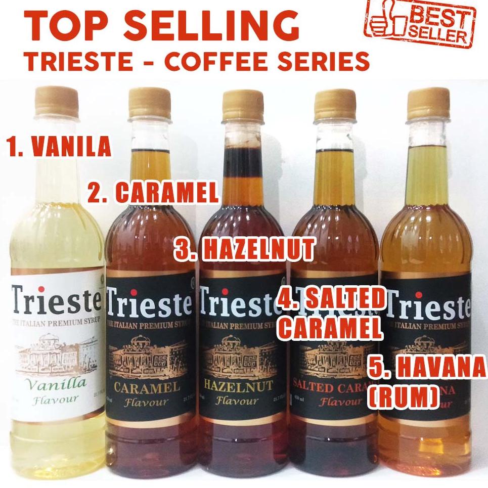 

➲Best Terlaris✦➲ Trieste Syrup kecil 100 mL - Coffee Syrup : Caramel, Vanila, Rum, Hazelnut, Almond 48