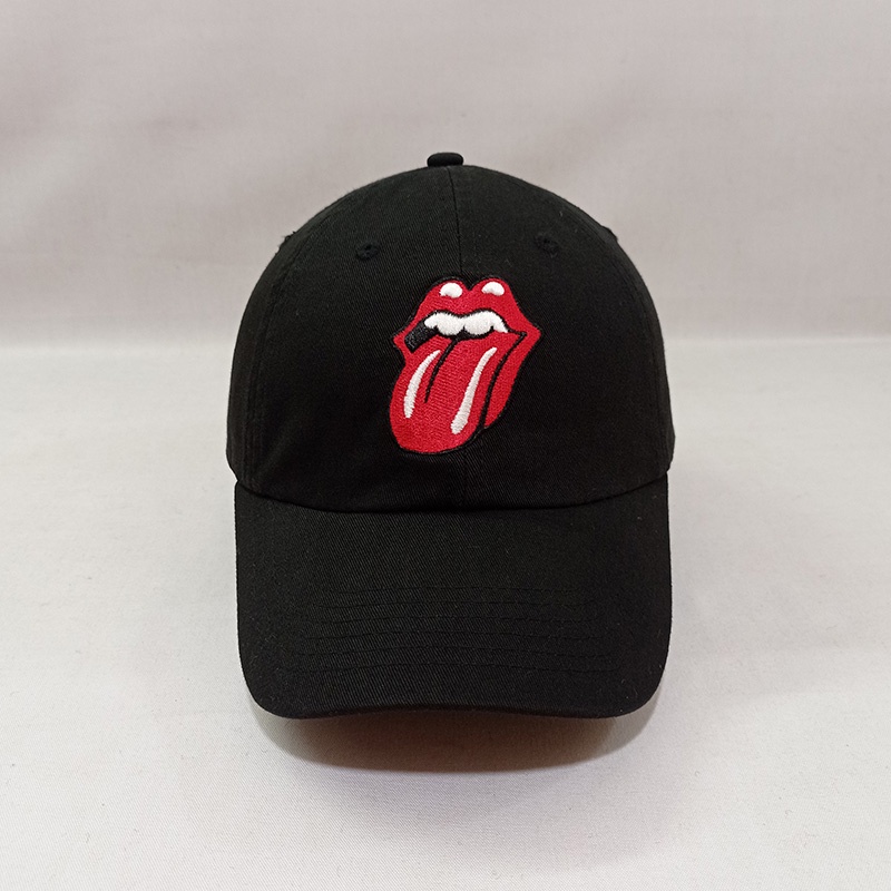 Topi Cap Rolling Stones Logo Bordir Second