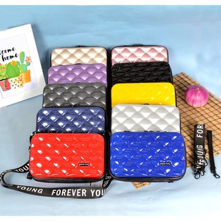 Tas Selempang Wanita Import /Tas Mini Koper Forever Young / Tas Makeup