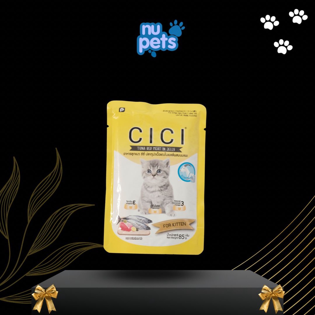 MAKANAN KUCING CICI POUCH ADULT 85 GR MAKANAN KUCING BASAH SACHET CICI CAT WET FOOD