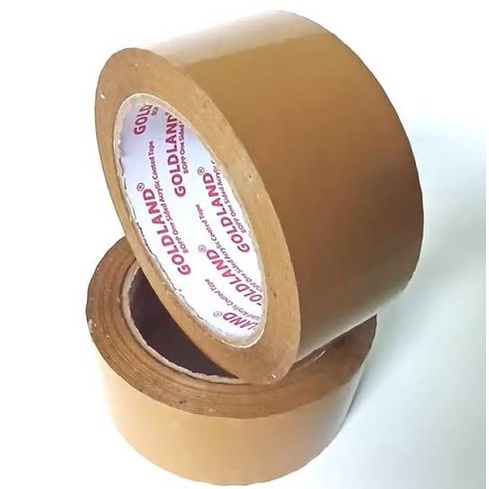 LAKBAN COKLAT GOLDLAND 45MM 100 YARD - LAKBAN 2 INCH GOLD LAND