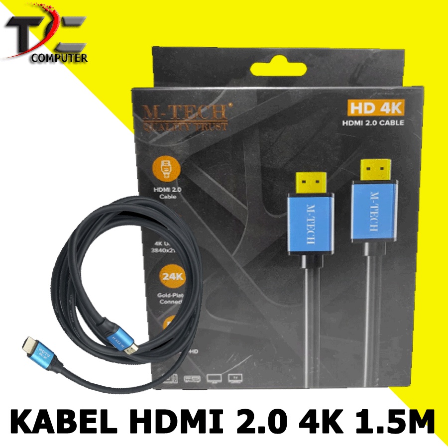 KABEL HDTV 4K 2.0V MTECH 5 METER PREMIUM KUALITAS