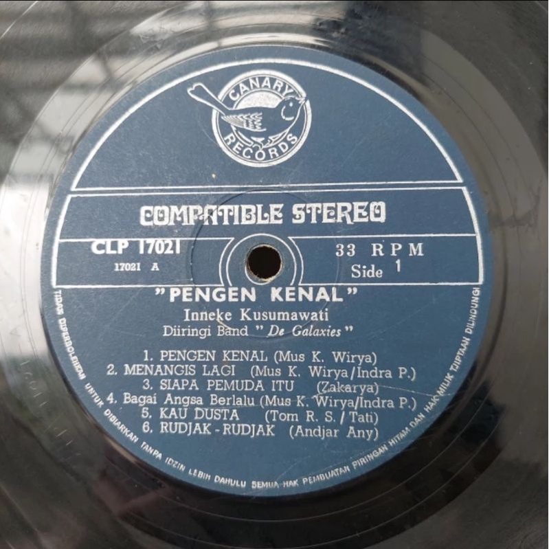 Vinyl Piringan Hitam 12 inch Inneke Kusumawati-Pengen Kenal