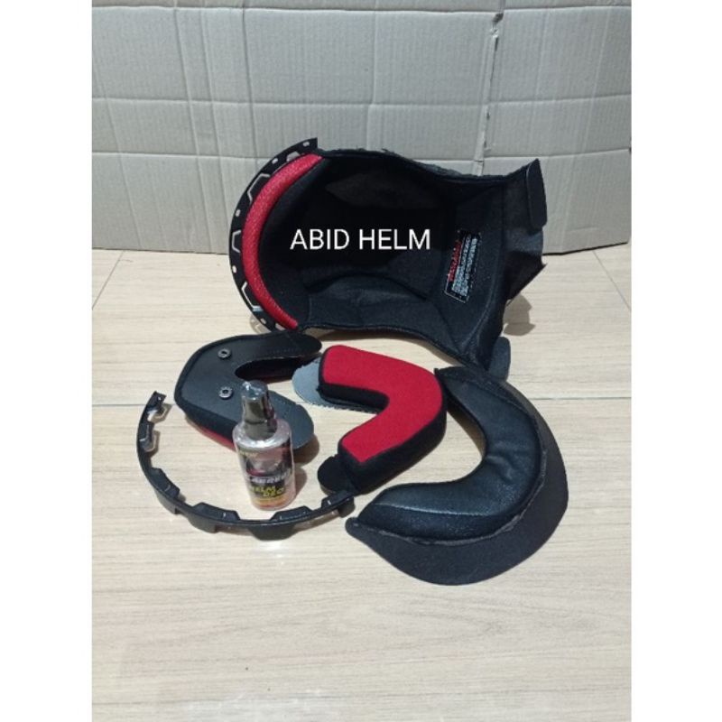 busa nhk r6 kancing besi plastik fullset  + parfum helm