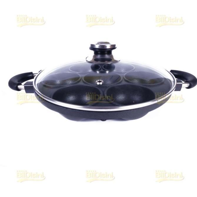 HAPPY CALL CETAKAN KUE LUMPUR 7 LUBANG CEKUNG TEFLON BIKANG MAWAR APEM HR64646RGR