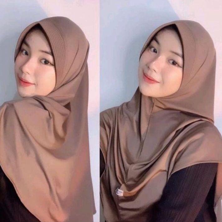JILBAB BERGO HAMIDAH JERSEY (ORI)  KERUDUNG BERGO HAMIDAH | HIJAB SPORT JERSEY PREMIUM