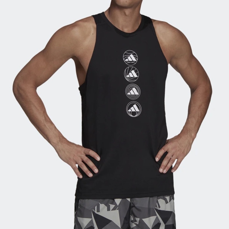 Baju Lari Adidas Run Logo Tank Top - GV1354