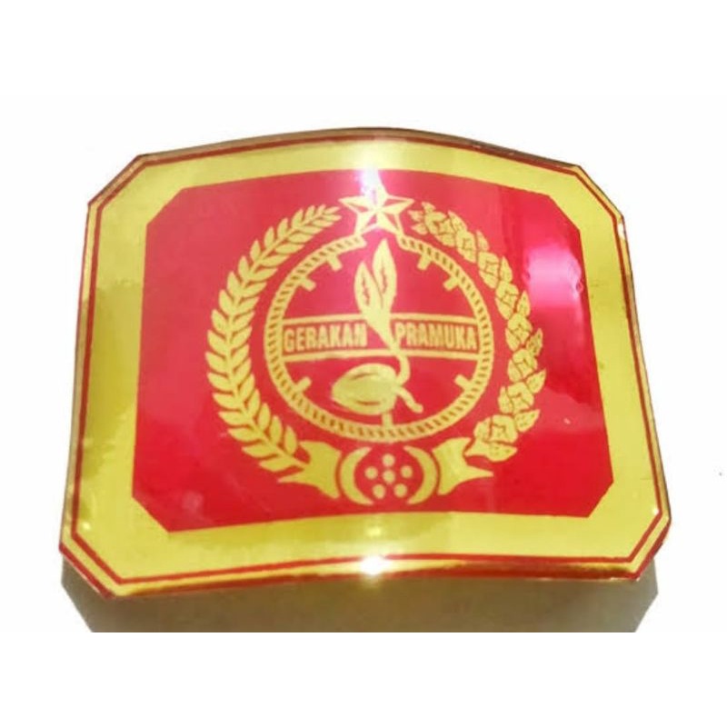 tanda topi baret pramuka/emblim PREMIUM BERGARANSI
