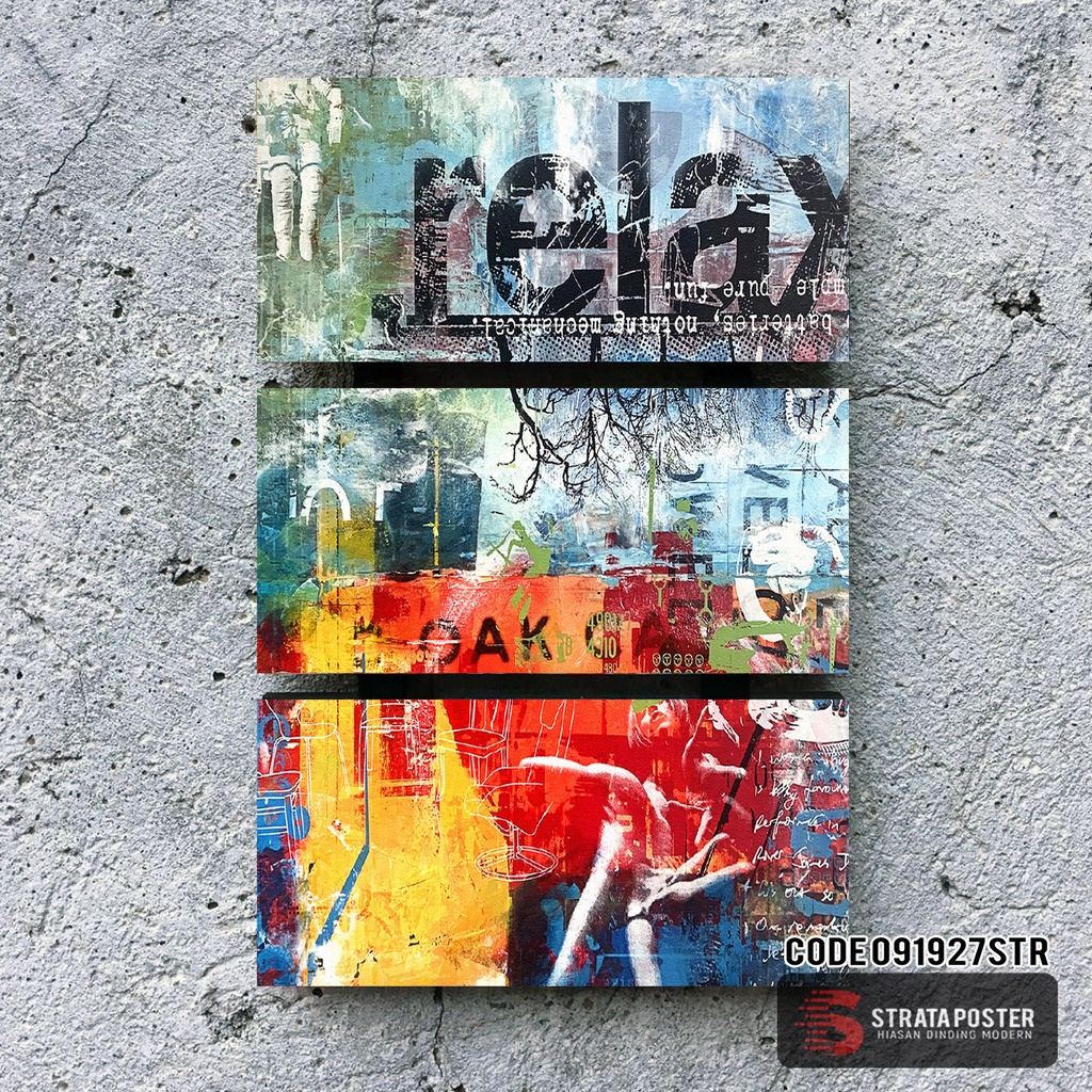 Hiasan dinding ruang tamu Poster abstrak Wall decor Dekorasi ruangan