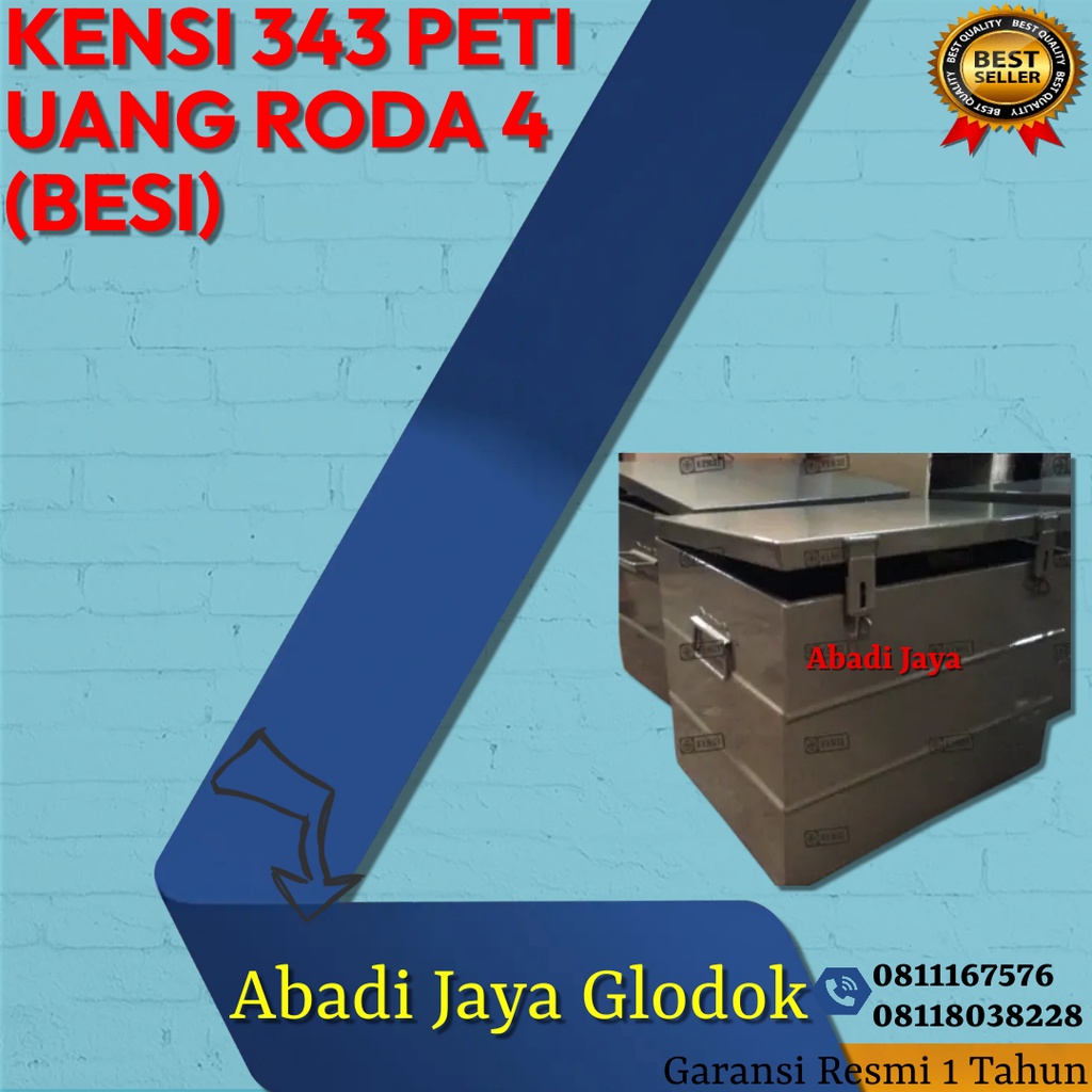 KENSI 343 PETI UANG RODA 4 (BESI)