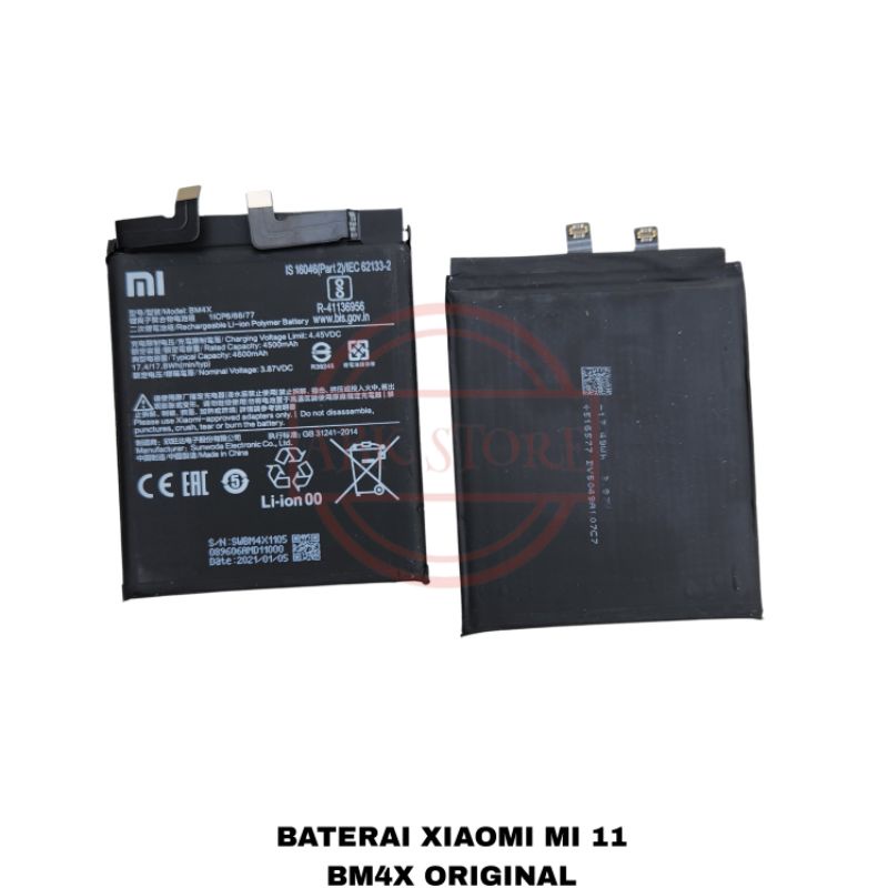 BATRE BATERAI BATTERY XIAOMI MI 11 BM4X 4600MAH ORIGINAL 100%